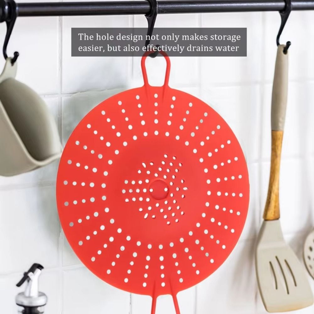 Silicone Steamer Basket - Herbruikbare siliconen stoommand, hittebestendig, antiaanbaklaag, groentestoommand,