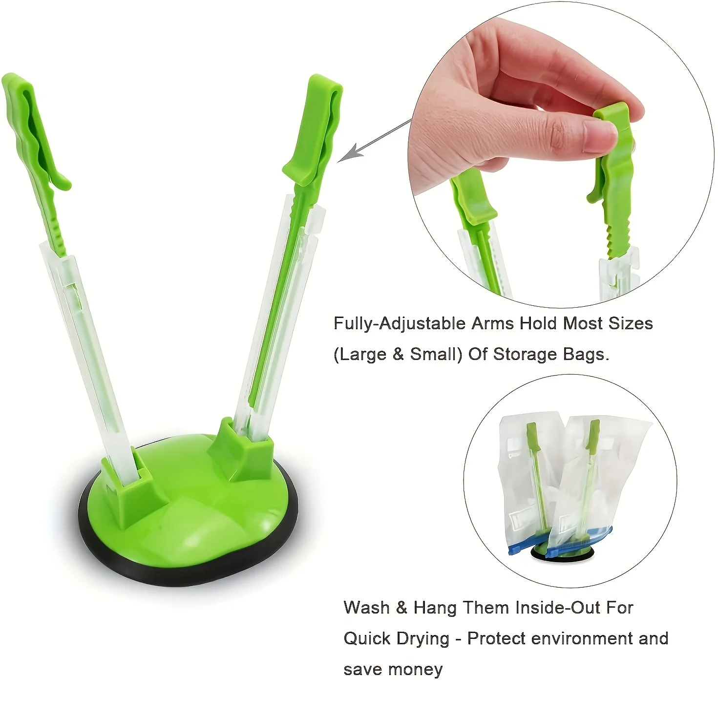 Kitchen Gadgets Rack Storage - Zakhouder met ritssluiting Kunststof Verstelbaar Antislip