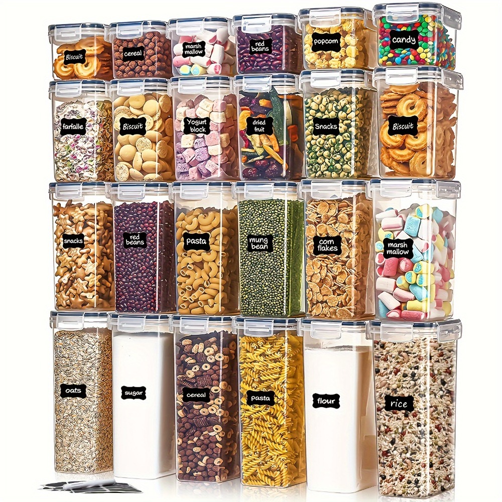 Quality Kitchen Gadgets - 24 Stuks Voedsel Opslag Containers 12