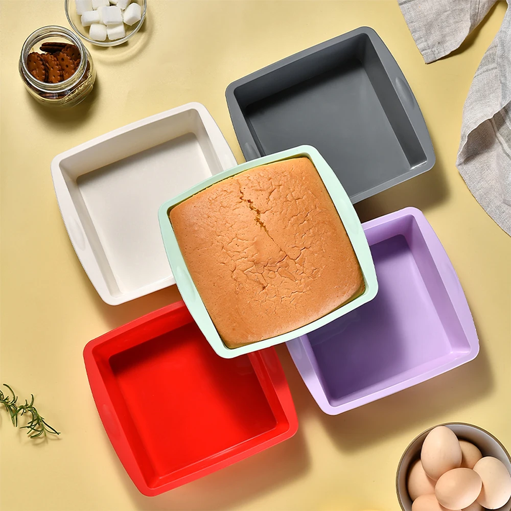 Zyliss Kitchen Gadgets - 1/4 Stuks Siliconen Vierkante Cakevorm Easy