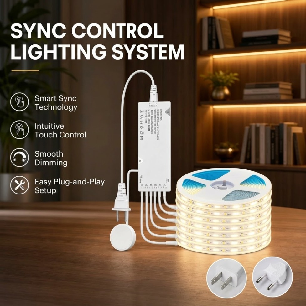 Kitchen Gadgets Cabinet - Touch Control Sync COB LED-strip met