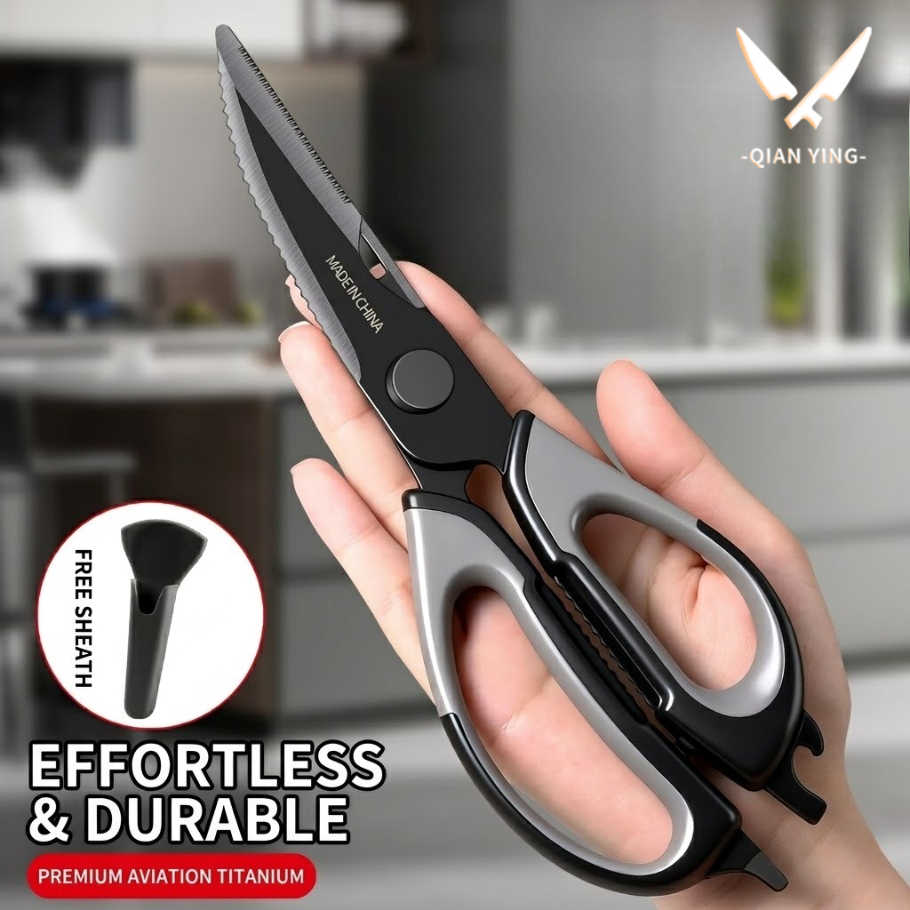 Zyliss Kitchen Gadgets - Keukenschaar Titanium Kippengotschaar Keukenschaar voor thuis