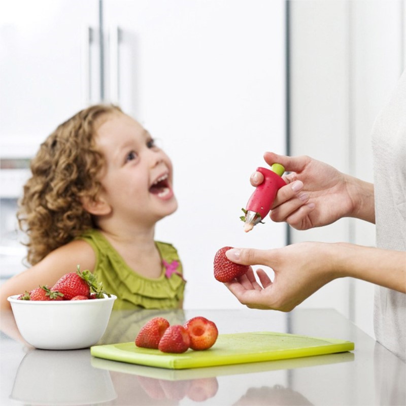 Kitchen Gadgets Novelty - Aardbeienpeller, ananassnijder, innovatieve tomatenstengelverwijderaar, fruitmes, handige