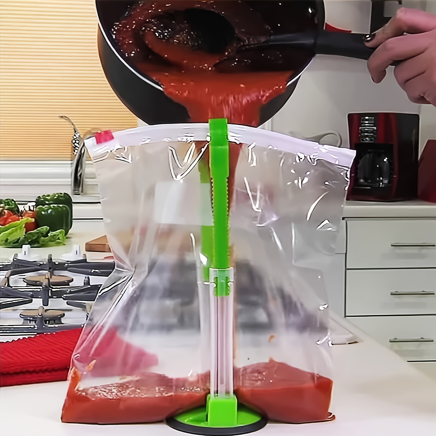 Zakhouder met ritssluiting Kun - Kitchen Gadgets Rack Storage recensie en prijs