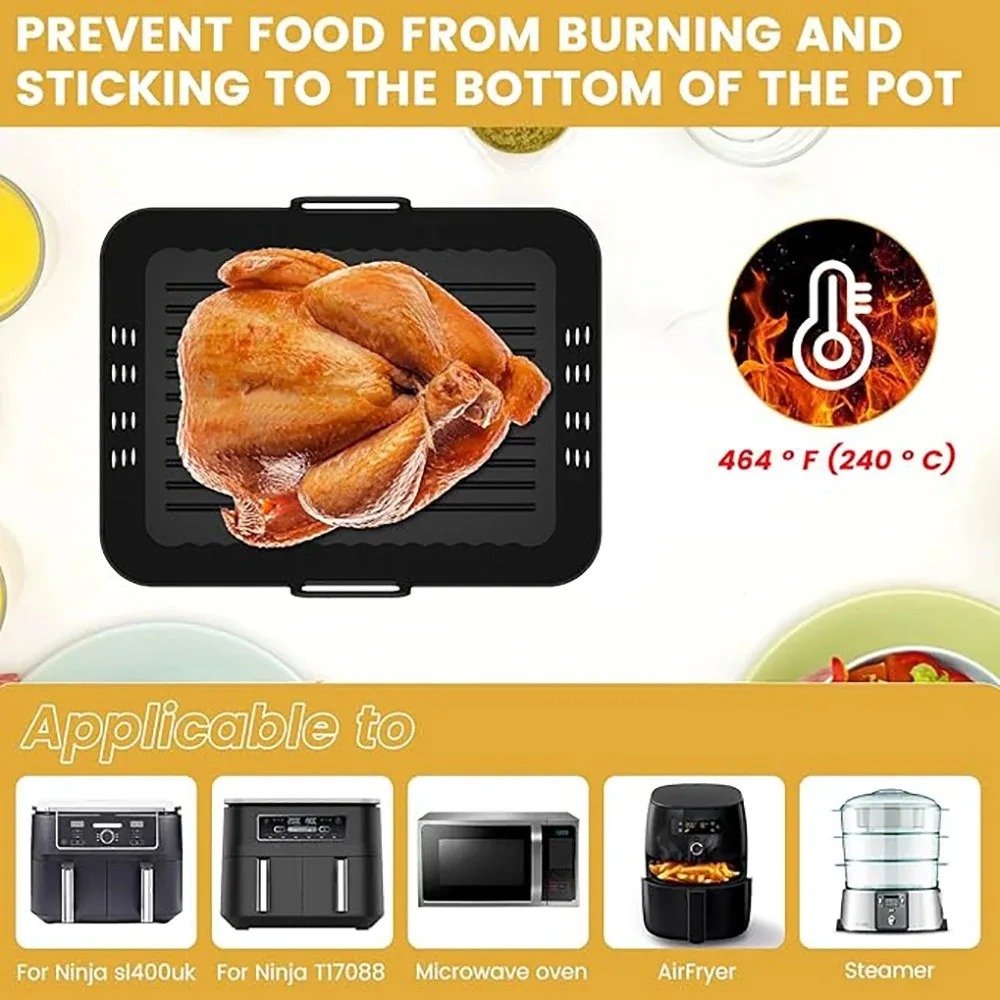 2 Stuks Lucht Friteuse Silicon - Silicone Steamer Basket recensie en prijs