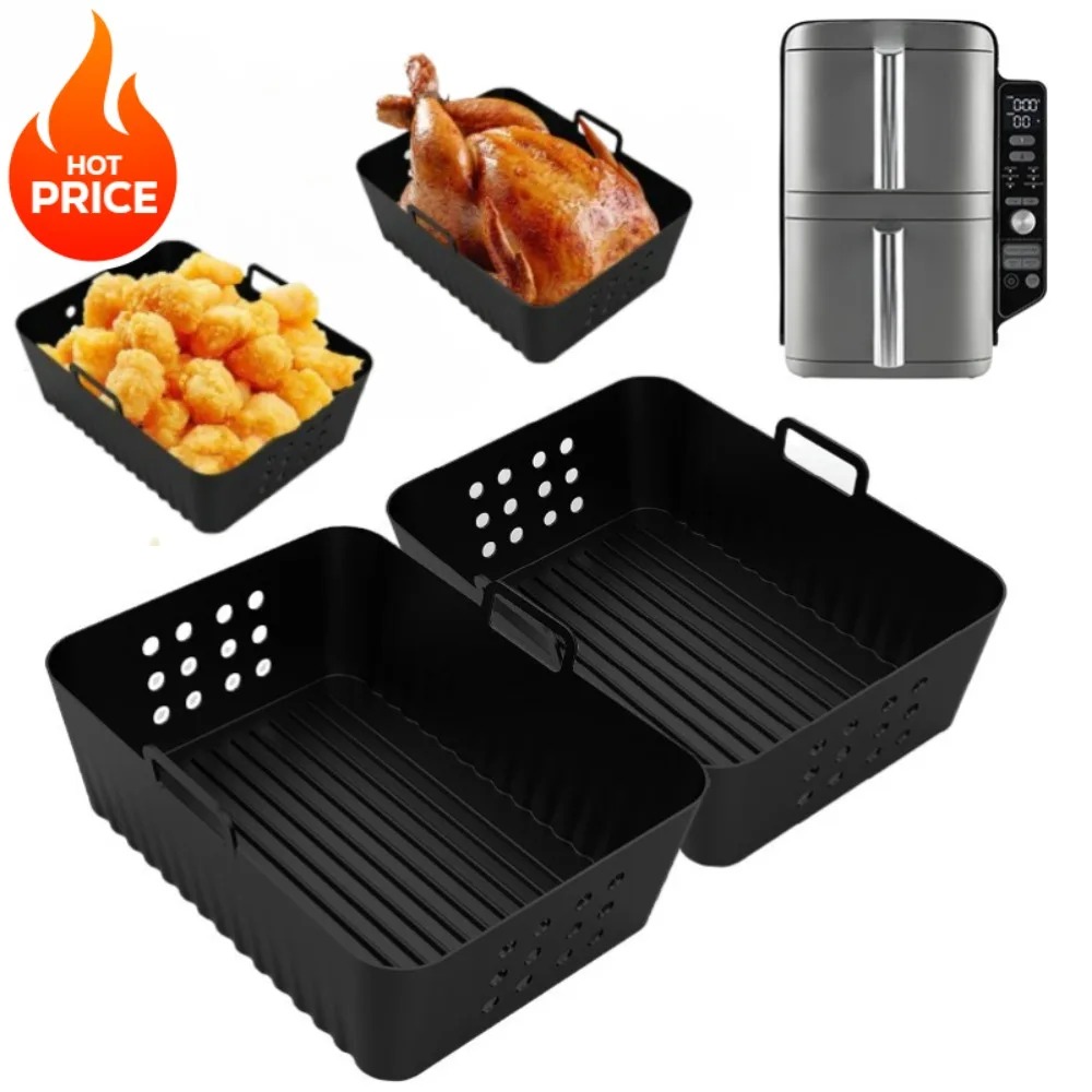 2 Stuks Lucht Friteuse Silicon - Silicone Steamer Basket recensie en prijs