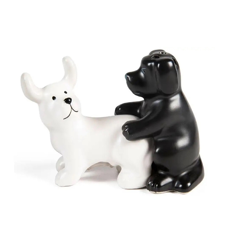 Zwart-wit keramische honden zo - Kitchen Gadgets Novelty recensie en prijs