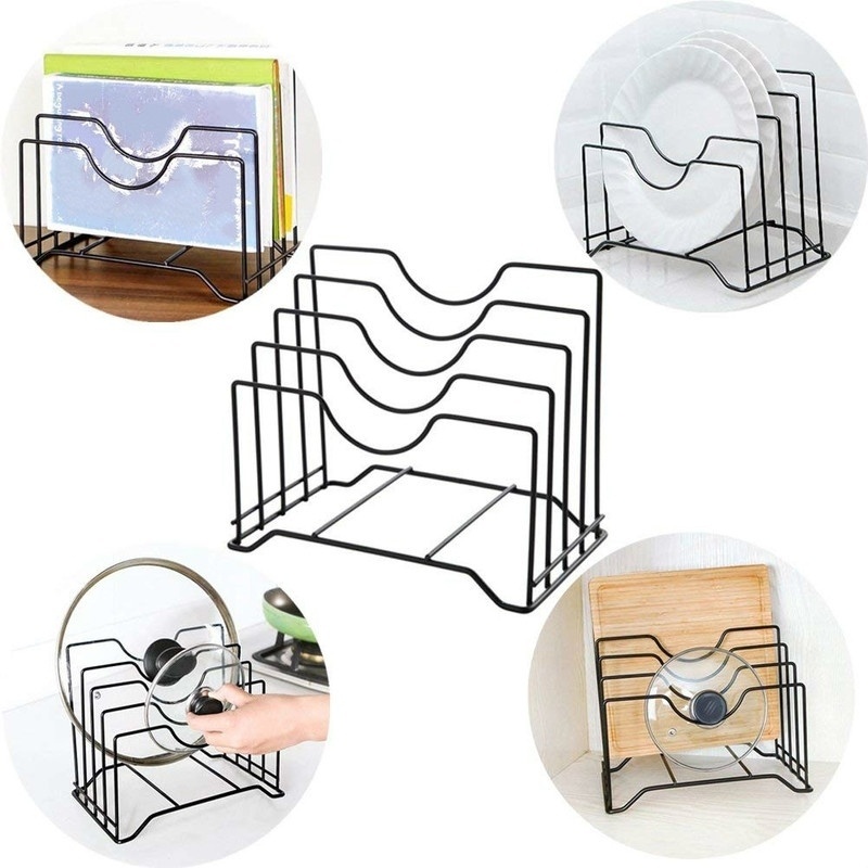 1Pc Pot Deksel Rack Opbergpan  - Kitchen Gadgets Cabinet recensie en prijs