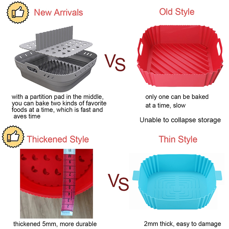 Lucht Friteuse Siliconen Vorm  - Silicone Steamer Basket recensie en prijs