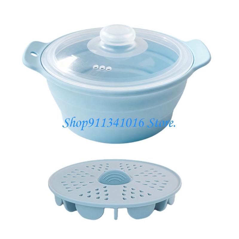 Magnetronvoedselstomer met dek - Silicone Steamer Basket recensie en prijs