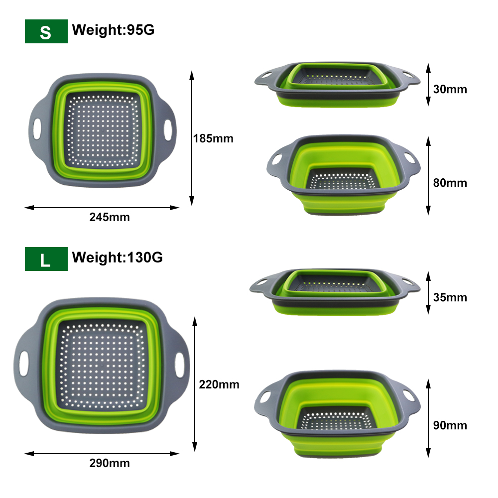 1Pc 2in1 Siliconen Opvouwbare  - Silicone Steamer Basket recensie en prijs