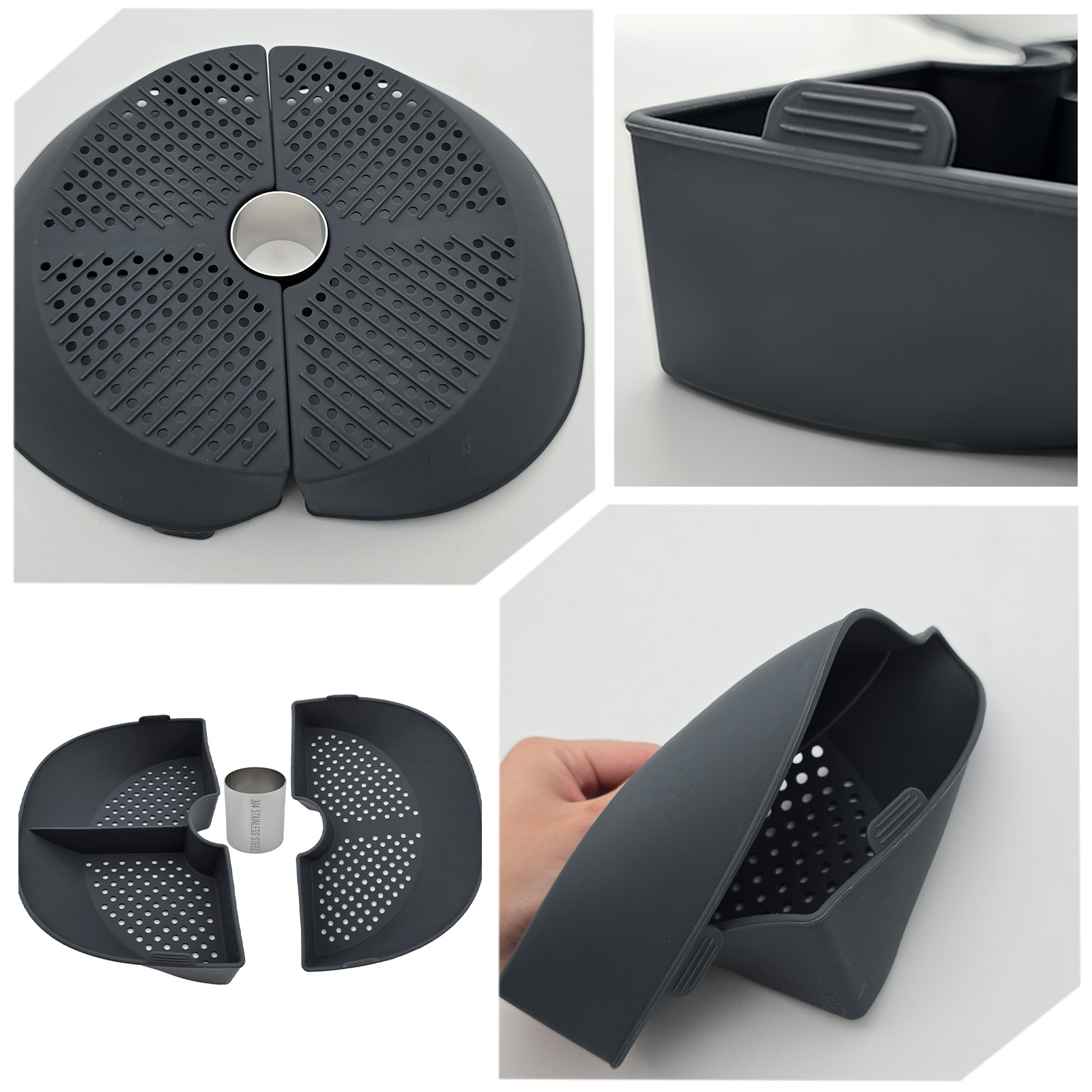 Siliconen stoommandverdeler vo - Silicone Steamer Basket recensie en prijs