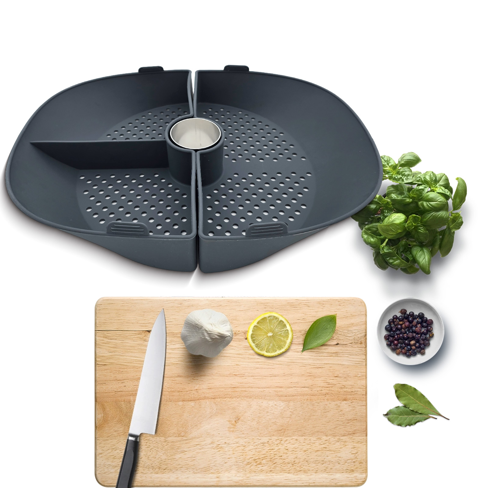 Siliconen stoommandverdeler vo - Silicone Steamer Basket recensie en prijs
