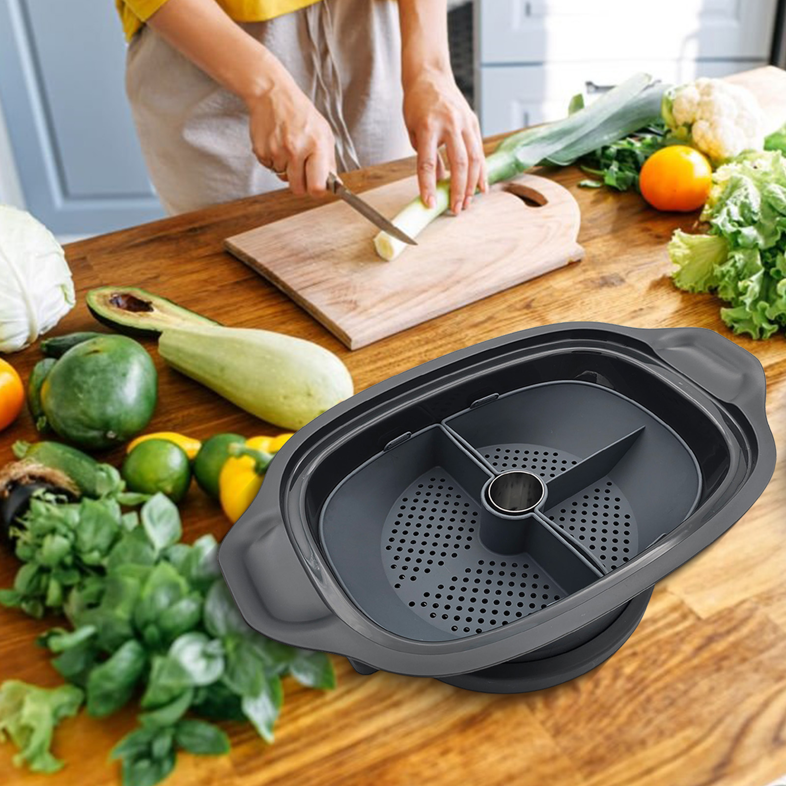 Siliconen stoommandverdeler vo - Silicone Steamer Basket recensie en prijs