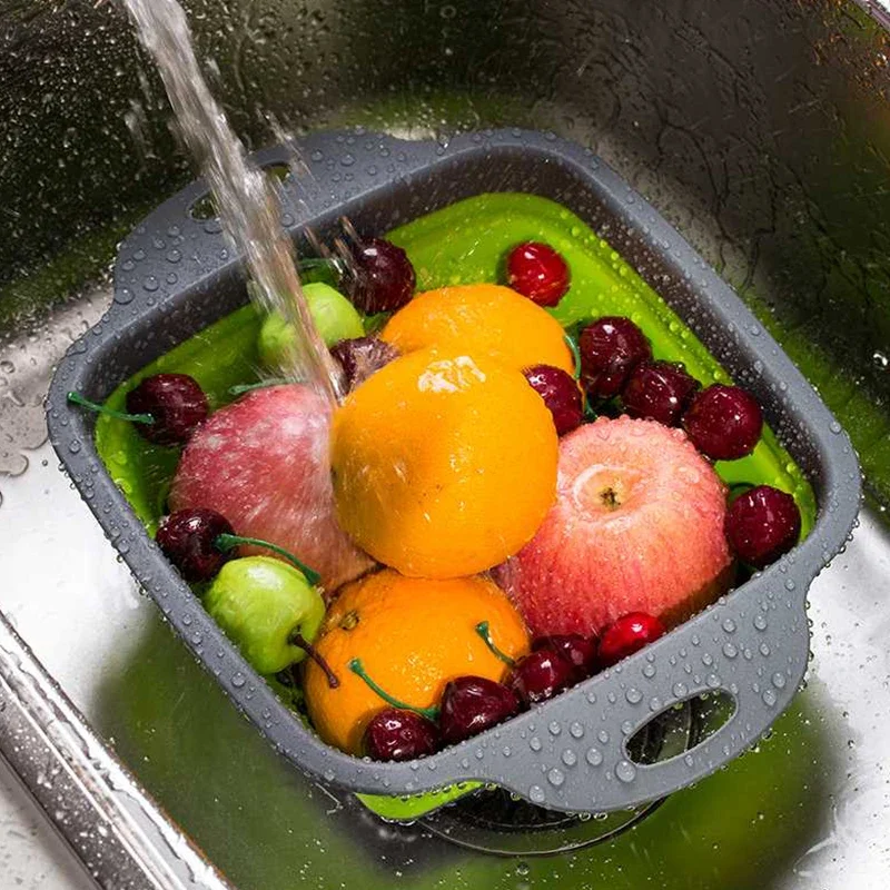 NIEUWE Opvouwbare Groente Wasm - Silicone Steamer Basket recensie en prijs