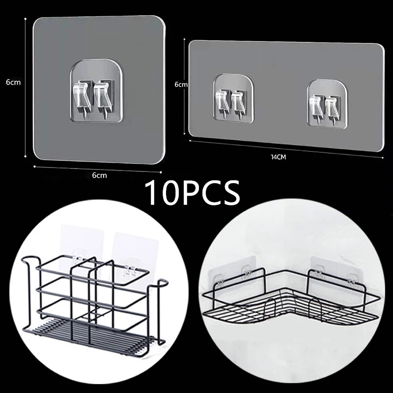10Pcs Transparant Opknoping Pl - Kitchen Gadgets Rack Storage recensie en prijs