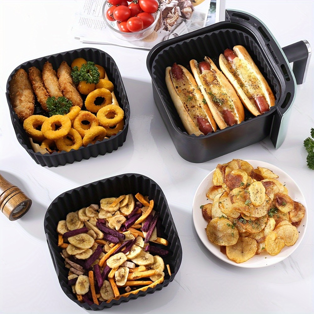 Airfryer siliconen liners vier - Silicone Steamer Basket recensie en prijs