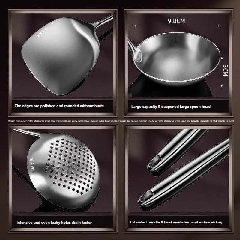 Voedsel RVS Wokspatel Metalen  - Kitchen Gadgets List recensie en prijs
