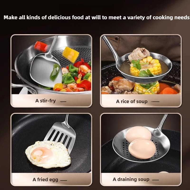 Voedsel RVS Wokspatel Metalen  - Kitchen Gadgets List recensie en prijs
