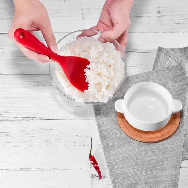 Hangende siliconen rijstlepel  - Kitchen Gadgets On Sale recensie en prijs